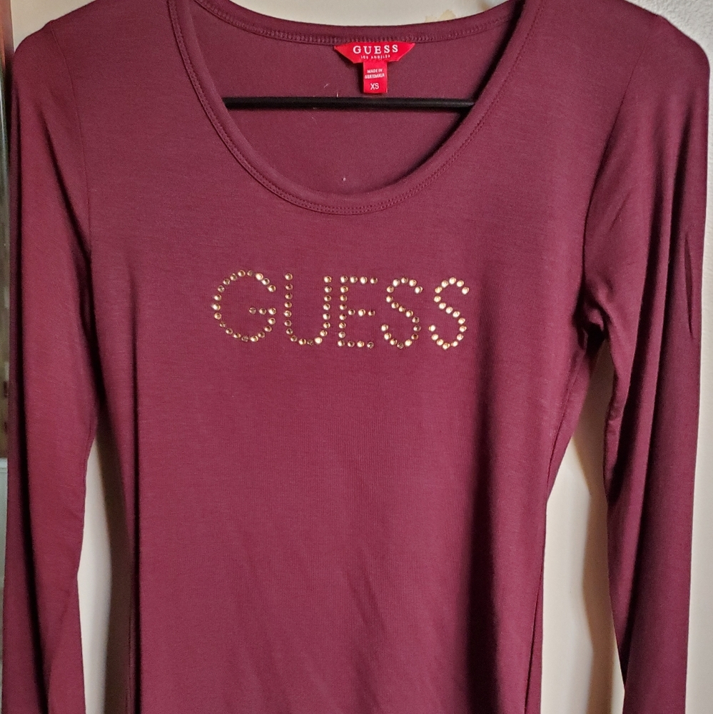 Guess long sleeve shirt size xsmall